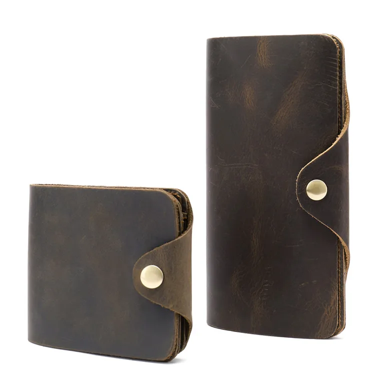 

ODM OEM Low Moq Cow Genuine Leather Custom Men Coin Purse Credit Card Wallet Dompet 2021, Coffee