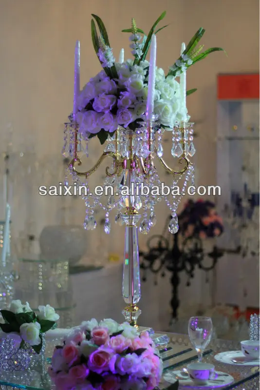 New ! Red 9 Arms Candelabra For Home Decoration Buy Red Glass