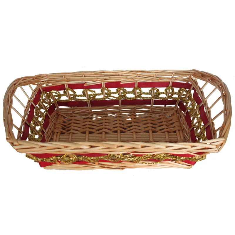 

Wholesale woodchip basket woven gift basket wooden baskets for gifts with handle, Natural