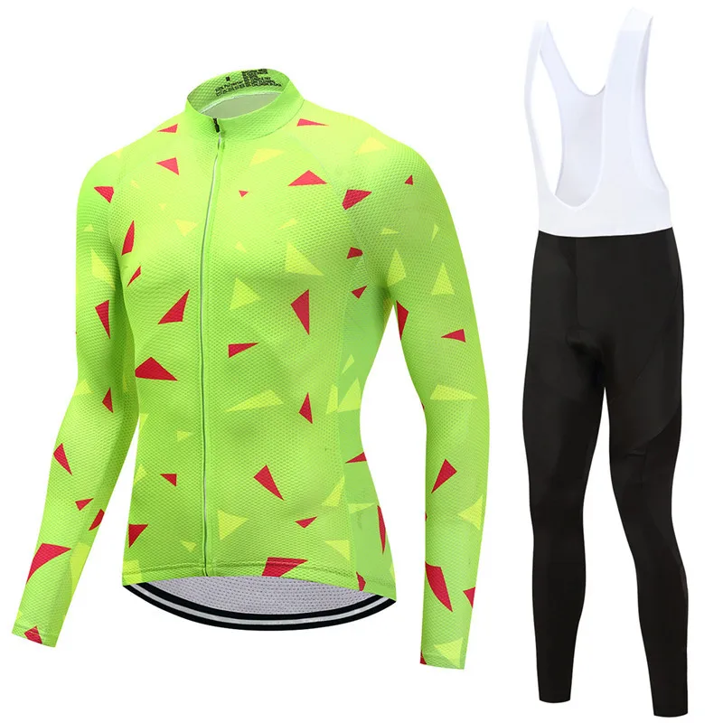 

High-end professional competition level long-sleeved sublimation cycling jersey and pants set, Custom color