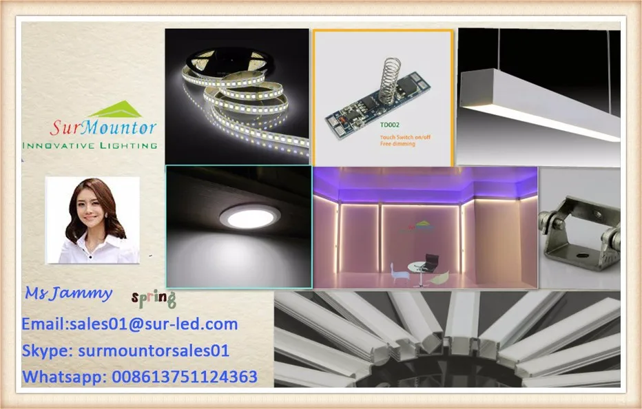 Aluminum profile manufacturer led profile decke lighting profile ...