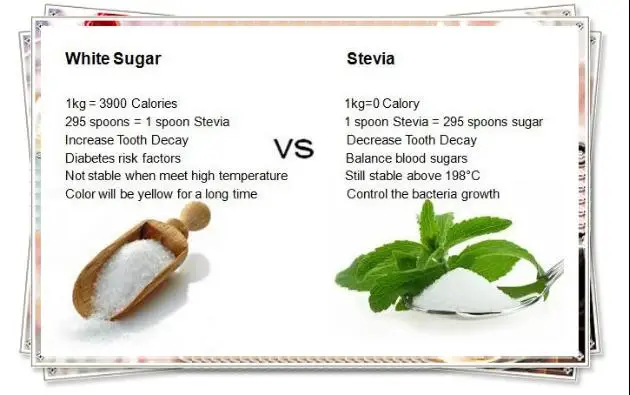 Vs sugar stevia Stevia vs