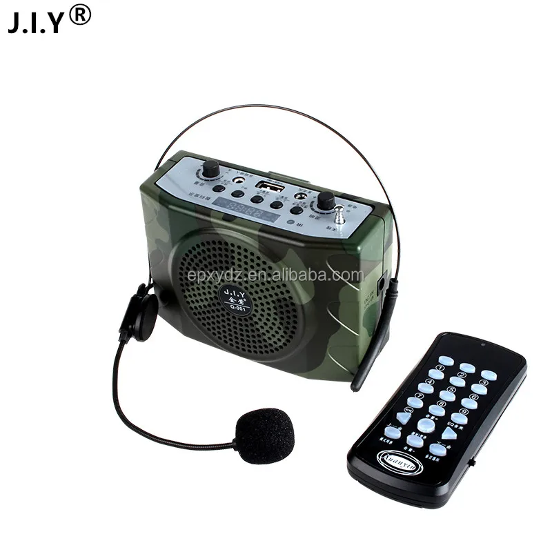 

J.I.Y ultrasonic remote control bird hunting mp3 player hunting bird caller amplifier, Black;camouflage color