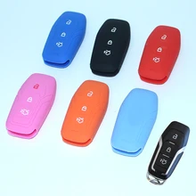 2015 Intelligent A Car Styling Silicone Key Cover For Ford Mondeo Fushion 2014 2015 Etc Auto Accessories High Quality 6 colors
