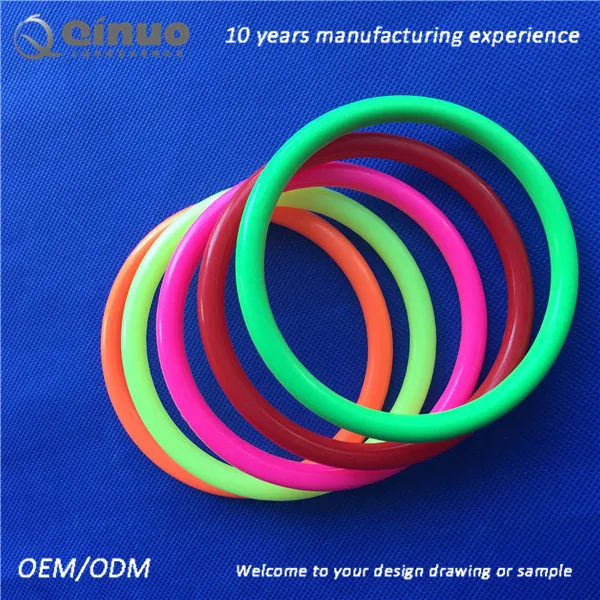 Customizable Od 65 Id 49mm Black Color Plastic Circle Ring Pe Ring