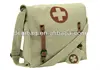 Wholesale Vintage Military Army Medic Bag Khaki cross, star or no imprint shoulder school travel bag