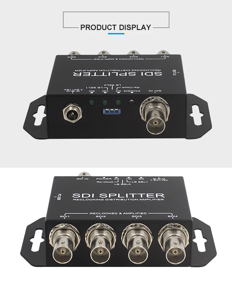 Wholesale 3G-SDI distribution amplifier splitter 1080P60 video quality converter up/down scaling