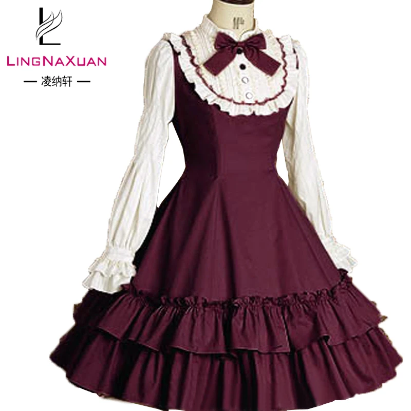 

japanese cute red mermaid sweet lovely lolita dress for ladies girls