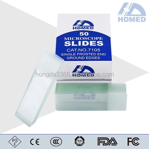 Super Clean And Clear Single Frosted End Ground Edges Microscope Slides ...