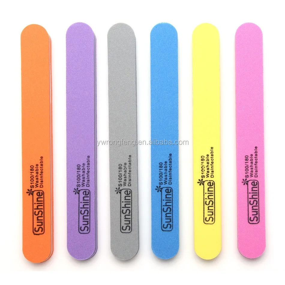 10pcs/set Sunshine Nail File For Acrylic Uv Nail Art Tips Manicure