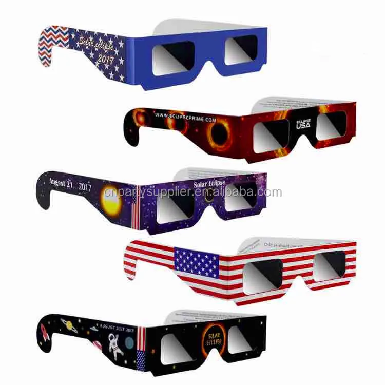 

High Quality 3d Glasses Promotional OEM Solar Eclipse Glasses With Low MOQ, Customized color