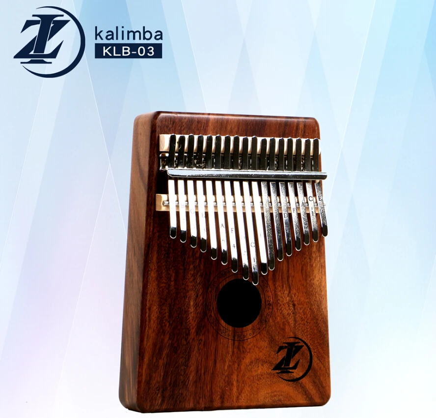 China wholesale high quality musical instrument custom Acacia top 17 keys kalimba for sale