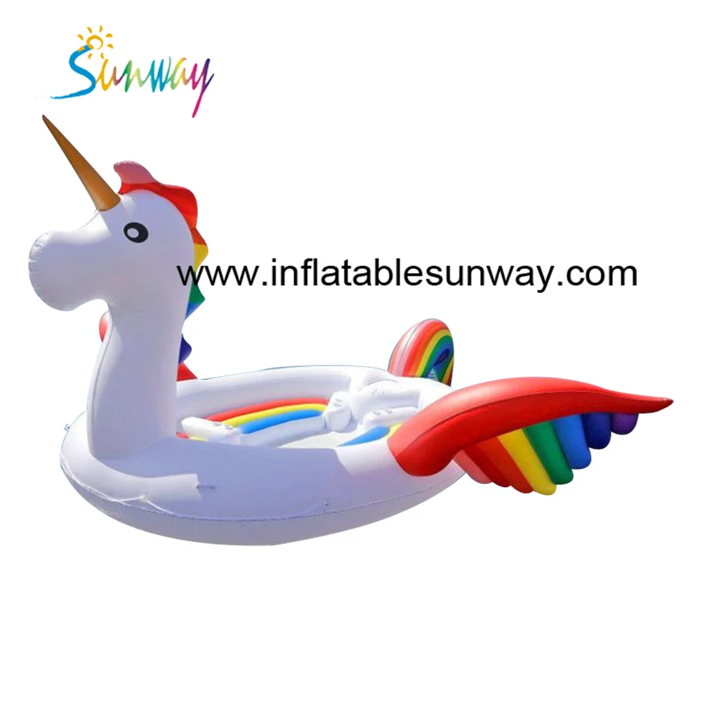 

Giant Inflatable Float, Inflatable Flamingo/Unicorn Island Pool FLoat for Party over 6-8 Person, Pink