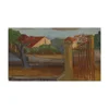 Free Shipping Boris Grigoriev Giclee Canvas Print Paintings Poster Reproduction Fine Art Wall Decor(Garden Gate)