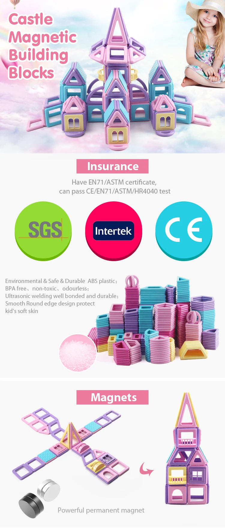 plastic magnetic building blocks