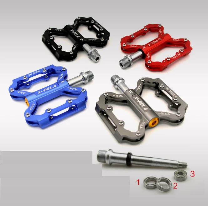 

aluminum alloy bearing bicycle pedal platform bike pedal, Black;blue;green;yellow;white