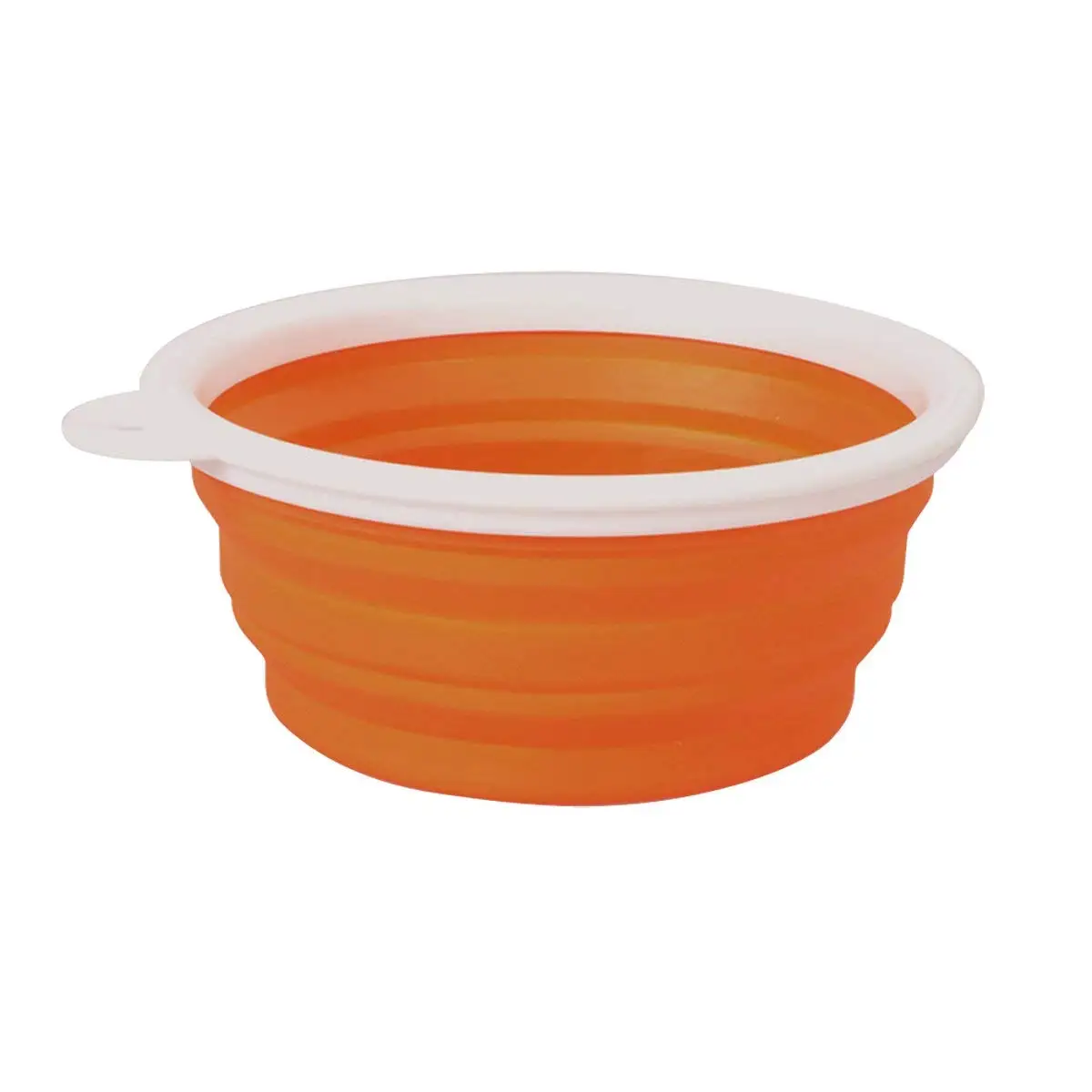 New Outdoor Products Collapsible Silicone Bowl Cup 2 Piece Union Rich White Frame Expandable Collapsible Outdoor Travel Pet Dog Bowl Food Water Feeder Puppy Feeding