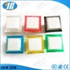 square 33mm*33mm translucent lighted Illuminated Push Button with microswitch LED for arcade game machine