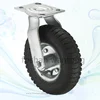 8 Inch Inflatable Rubber Swivel Hardware Caster Wheel