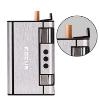 

Yanzhen HY-007 Focus Auto cigarette lighter with lighters with timing 8 waterproof metal cigarette case,auto cigarette lighter