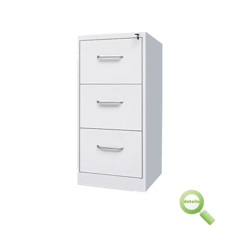 Otobi Furniture Steel Almirah 3 Drawer Lateral File Storage In