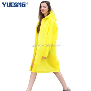 Image of Classic Outdoor Waterproof Windproof Breathable EVA rain coat long hooded rain coat