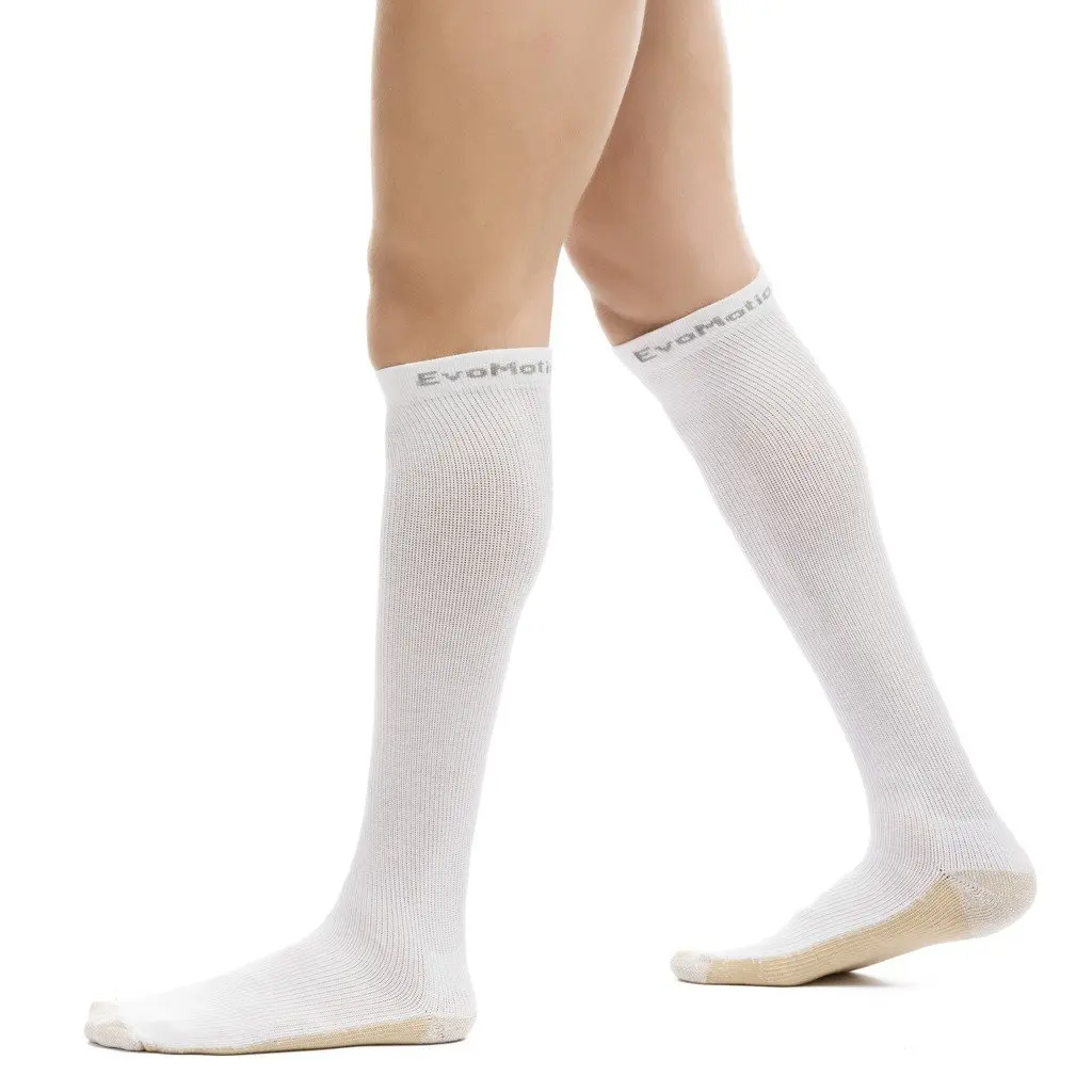 EvoMotion Hydrotec Copper Microban USA Made Ultimate Compression Socks Men and Women 15-20 mmHg Moderate Graduated Pressure Pro Athletic Sports Performance and Recovery Support