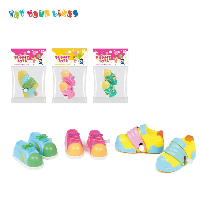 Cute Colourful Mini Christmas Finger Shoes Wind Up Toys For Sale