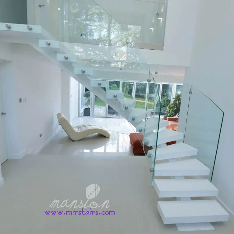 
Indoor Single Stringer Short Staircase Design 
