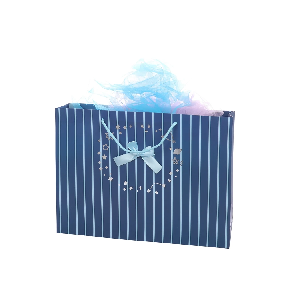 Fashionable New Design Eco-Friendly Recyclable Kraft High-End Gift Paper Bags For Shopping
