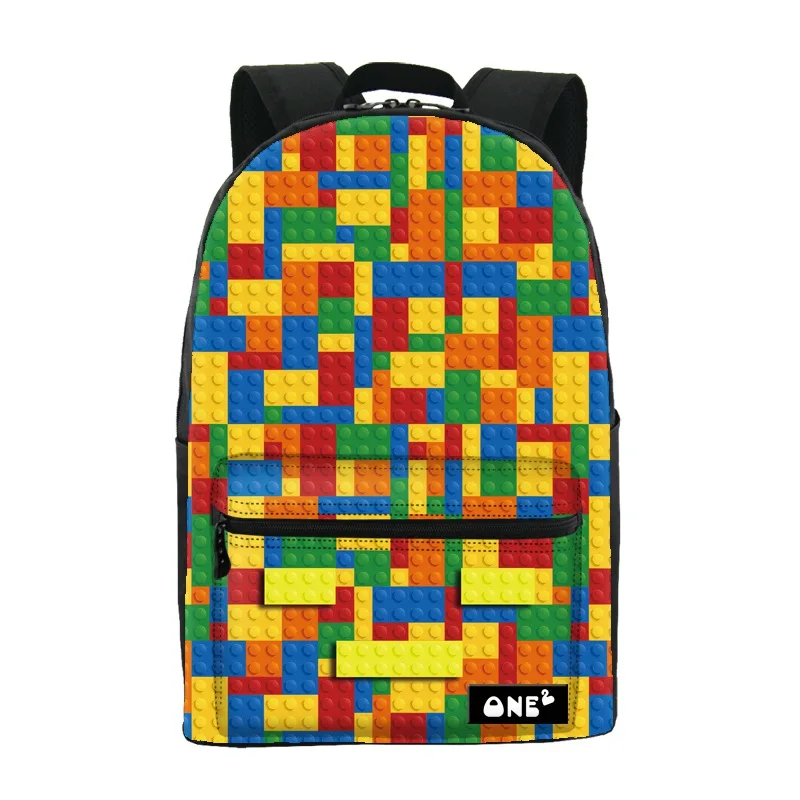 

ONE2 decorative pattern polyester vintage leather backpack, Customized