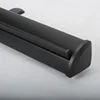 Black color triangle side cover advertising banner screen rolling display stand
