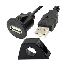 USB автомобиля панель заподлицо аудио DIY удлинитель с пряжкой для автомобиля грузовик лодка мотоцикл Dashboard-6FT