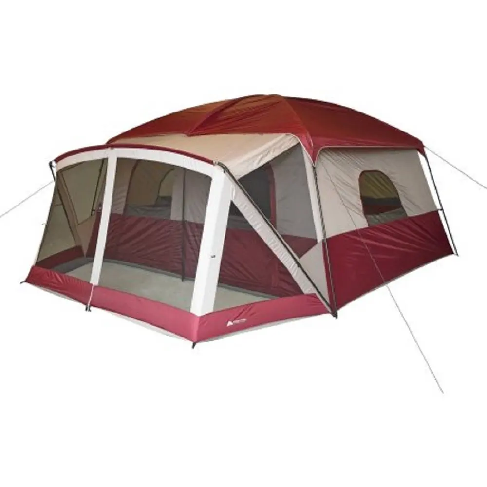 Buy Generic 12 Person Cabin Tent With Screen Porch Red In Cheap