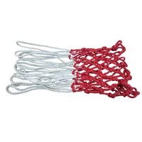 

High quality 12 hole white red PE basketball net colored for sale
