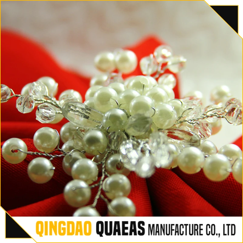 

Ten Years' Export Experience bulk wholesale pearl napkin ring with cheap price, Gold/silver/red/blue/etc