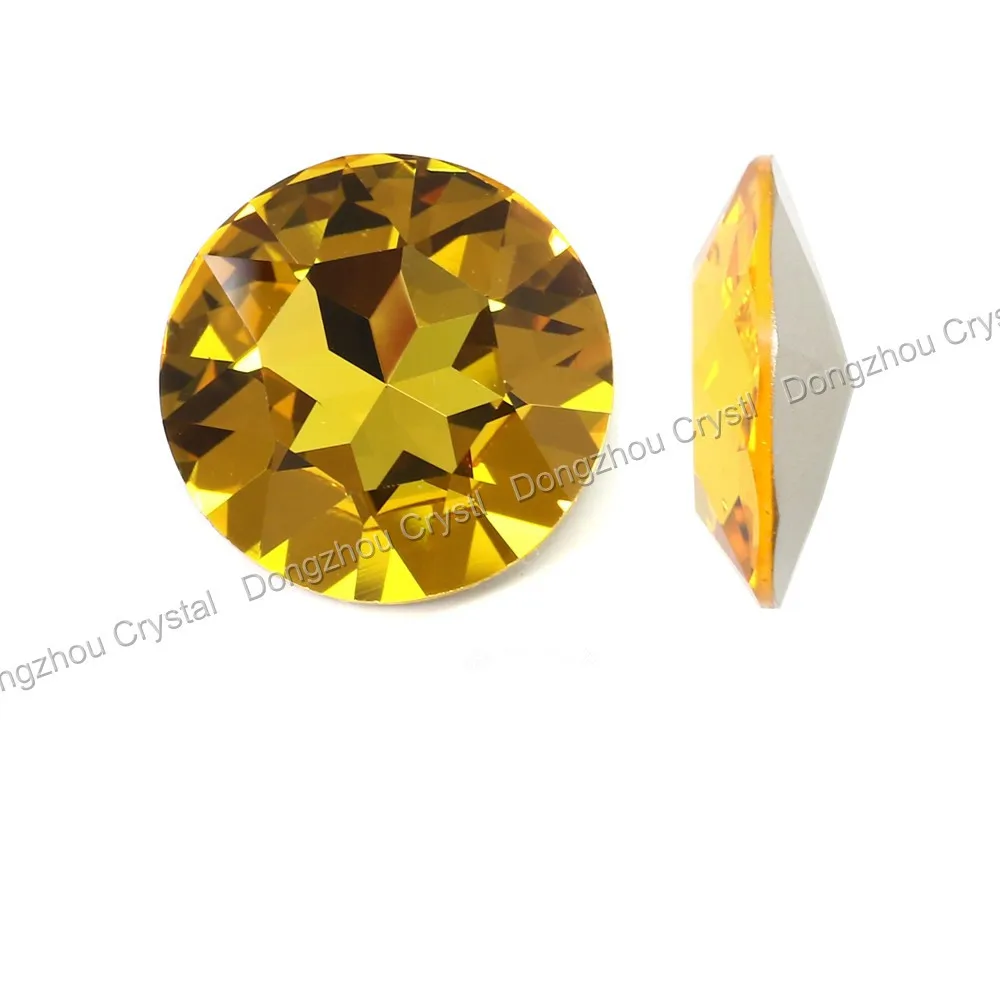 

DZ-3001 Fashion 27mm Round Point Back K9 Crystal Beads For Jewelry Making