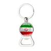 2018 World Cup Football Key Rings Flag Fans Souvenir Beer Bottle Opener Car Key holder For Soccer Fans 2018 Soccer Fans Souvenir