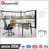 Personal corner design steel wooden office international computer table dimensions