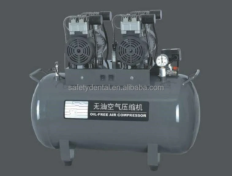 
High Quality One for three 70L Dental Oil Free Silent Air Compressor 130L 0.4Mpa 