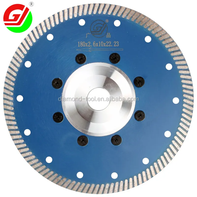
turbo blade 100-230mm diamond stone cutting disc with flange for cutting granite 