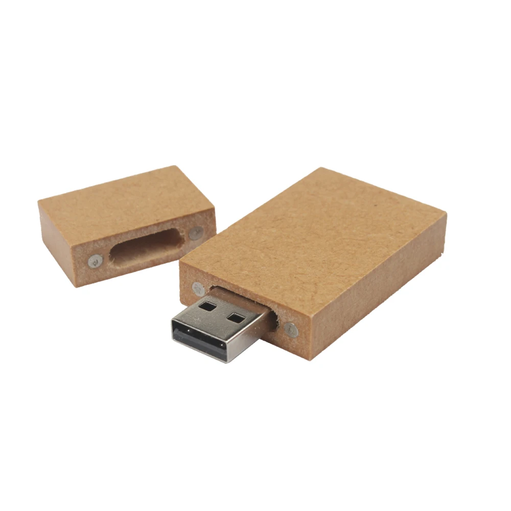 

Recyclable Paper Wood USB Flash Drive 2GB 4GB Paper USB Pen Drive