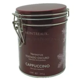 Rectangle metal tea tin box with hinged lid