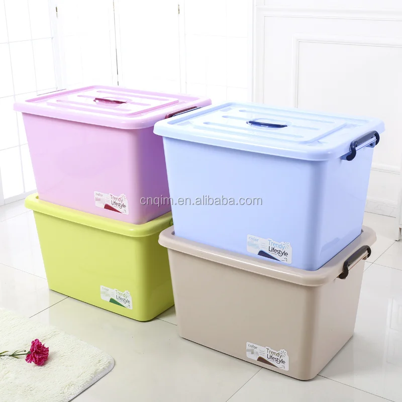 Qm Ecofriendly Home Use Storage Boxes & Bins 150l Wholesale Plastic
