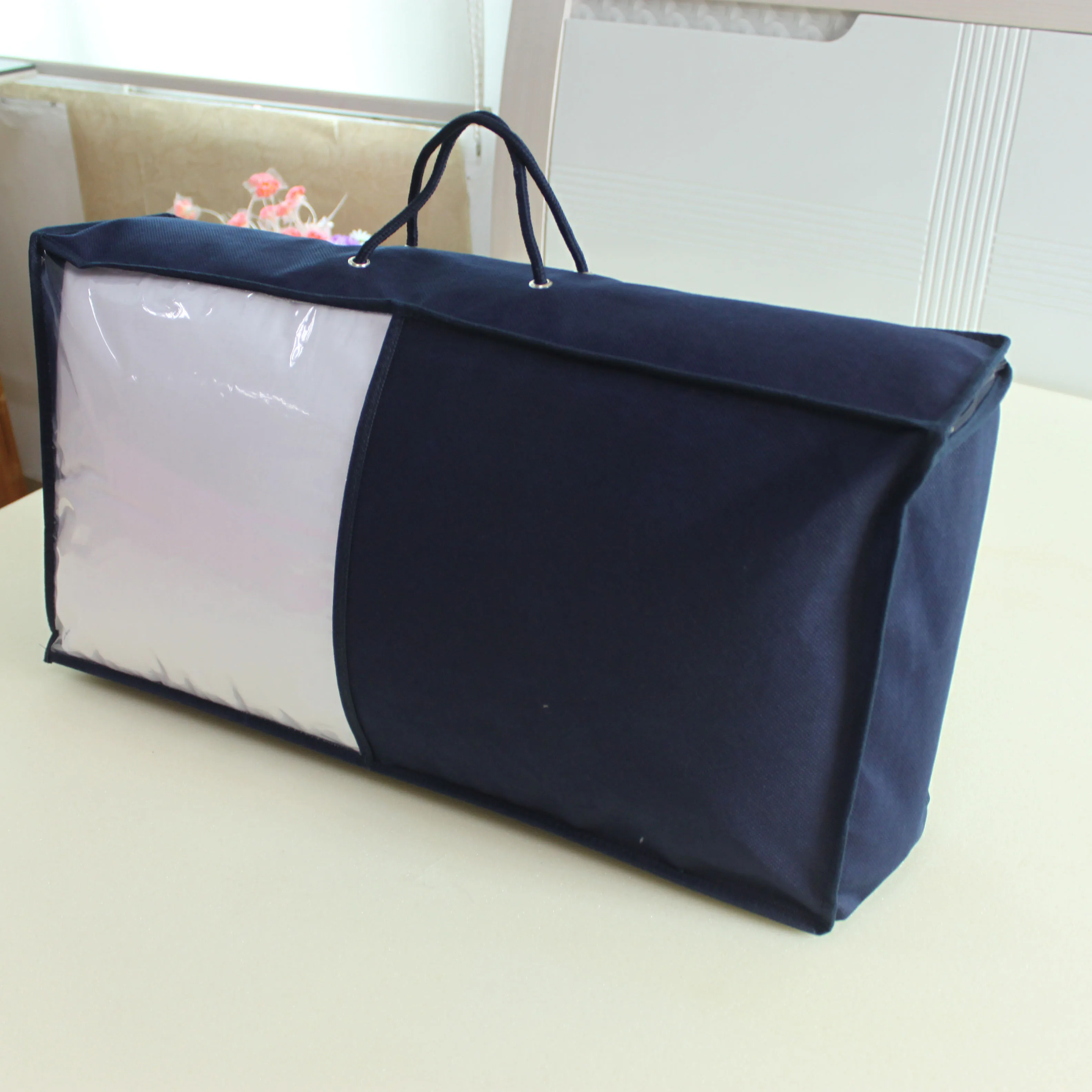 Texpack Oem Wholesale Pvc Non Woven Wire Steel Bag For Comforter