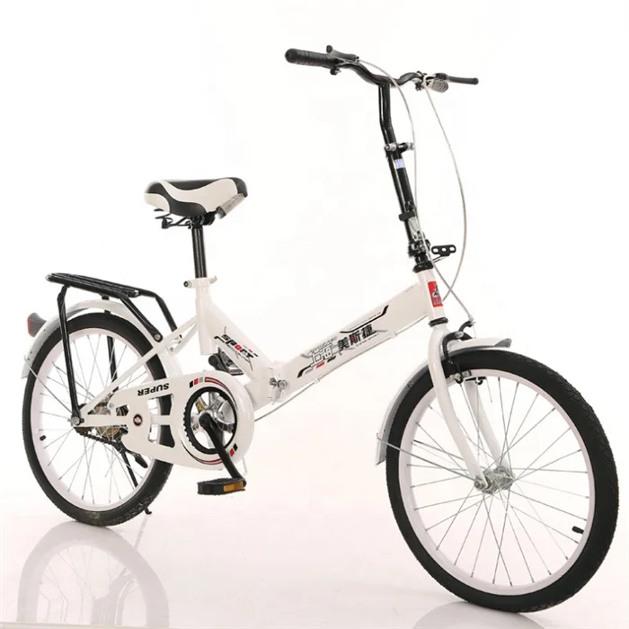 

Free sample 20 incn white color light weight foldable bicycle