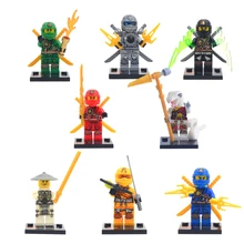 8pcs lot Naruto Ninja ninjiaed Kid Baby Toy Mini Figure Building Blocks Sets Model Toys Minifigures