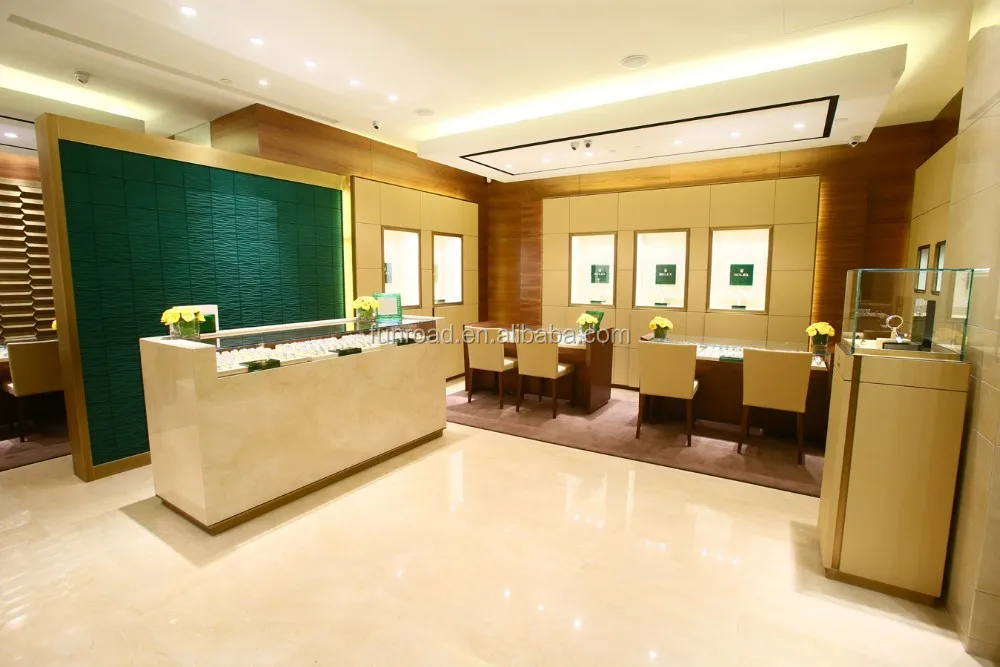 Layser Cut Wooden Green Lacquered Wall For Brand Watch