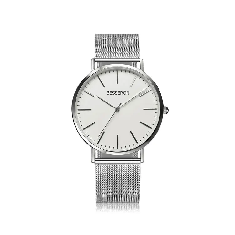 MOQ 2 Piece New Fashion custom brand watch japan movt quartz wristwatch stainless steel back mens luxury watch
