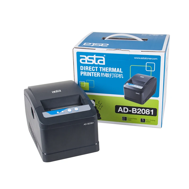 

ASTA Department Store Direct Thermal Label Barcode Printer, Black color